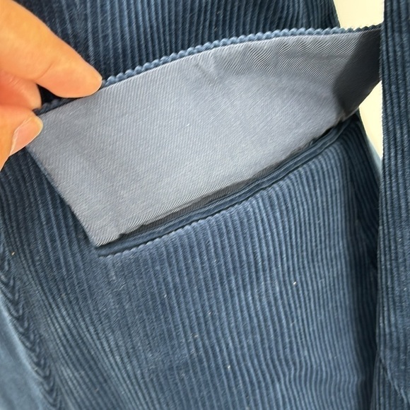 Stella Mccartney Double-breasted Cotton-corduroy Blazer Blue 38/ size US small - Picture 14 of 14